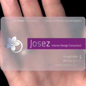 Premium plastic business cards