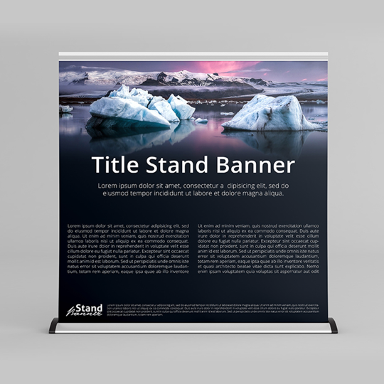 7ft by 7ft wide rollup banner