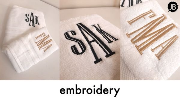Monogram Printing Embroidery