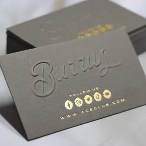 Embossed Business Card Design